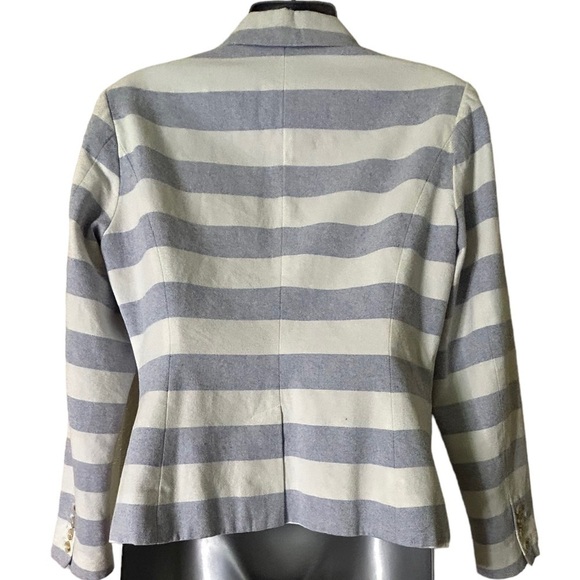 Merona Striped Blazer Blue and White • Used • Size: 10 - Picture 3 of 10